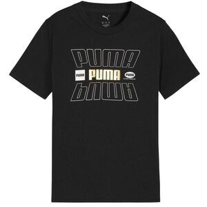 Puma Childrens/Kids Essentials Lab Logo T-Shirt / Black